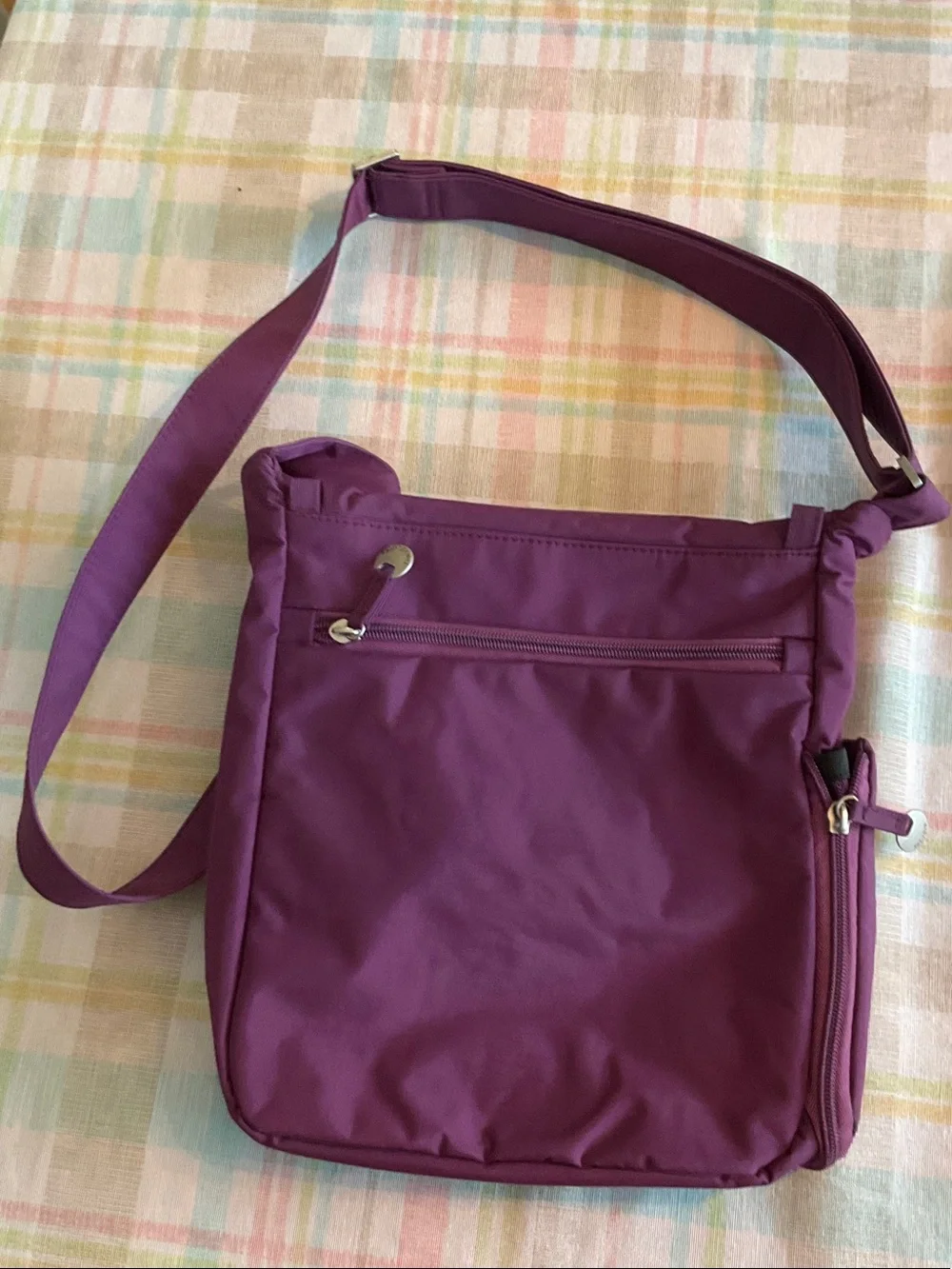 Travelon Purple Crossbody Anti-Theft Shoulder Bag